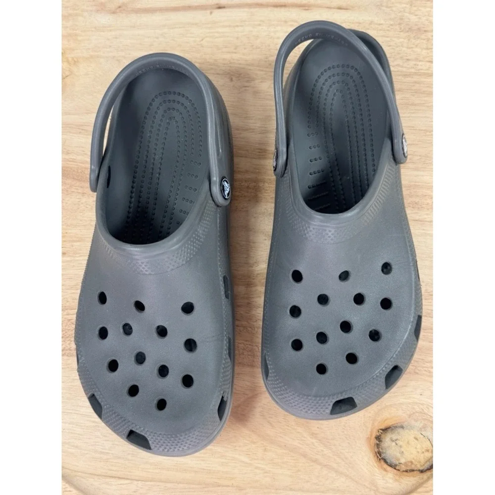 Crocs Classic Slip On Clog Sandals‎ Slate Grey 9 Men 11 Women